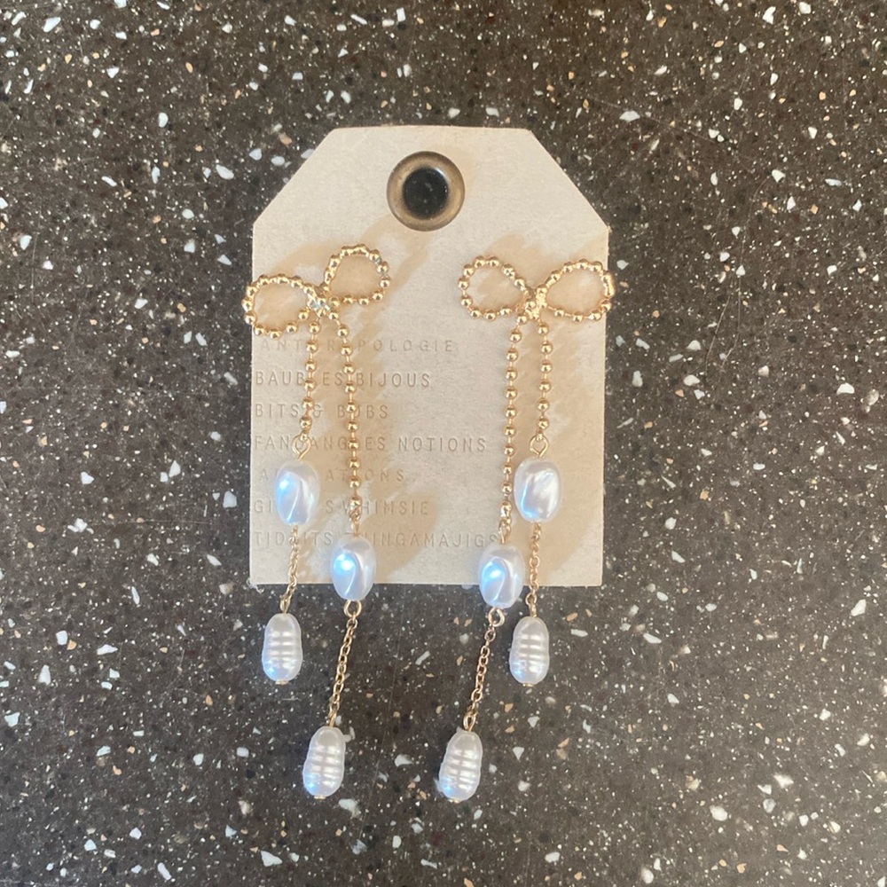 Anthropologie Bow Earrings